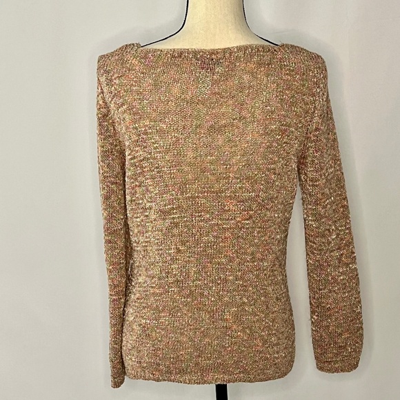 Talbots Multicolored V-Neck Sweater Sz S - Picture 8 of 10